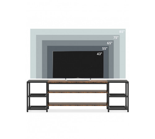 Підставка до 85″ з трирівневою полицею — MSMLOFT