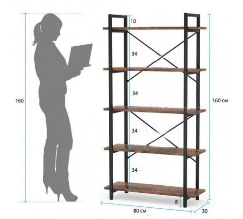 Стеллаж Etagere 6 5-ярусный – вместительный и стильный