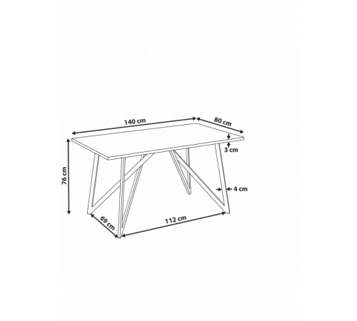 Кухонний обідній стіл (лофт)