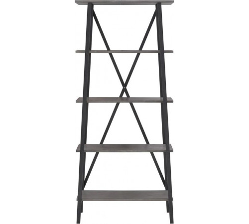 Стелаж «Ісаксон» MSM — стильна кутова книжкова шафа з X-поперечними перекладинами