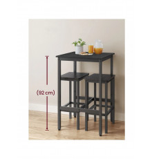 Барний стіл із металевим каркасом. Невеликий кухонний стіл, високий паб-стіл для вітальні.