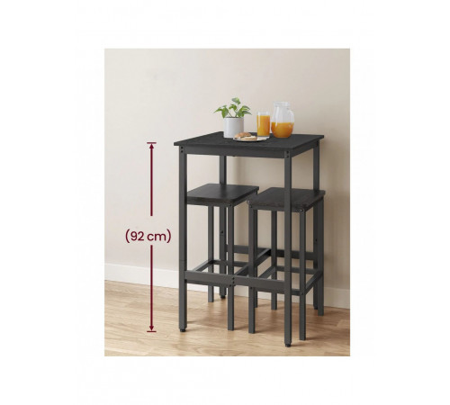 Барний стіл із металевим каркасом