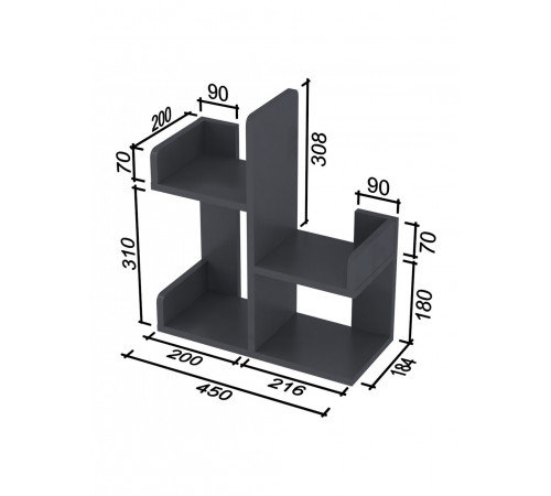 Надставка для столу NS-3 MSMLOFT, Біла