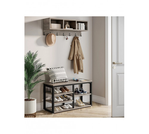 Вішалка для одягу 5 В 1 з настінною полицею