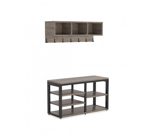 Вішалка для одягу 5 В 1 з настінною полицею