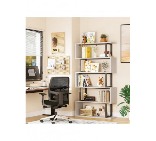 Стеллаж Z-формы 180×80×30 см – стильный LOFT-элемент для дома.