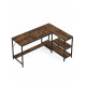 Стол L-образный с 3 ящиками и полками – 135×55×75 см.