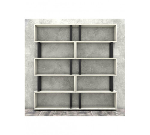 Стеллаж Айсберг 180×190 см — черный/белый