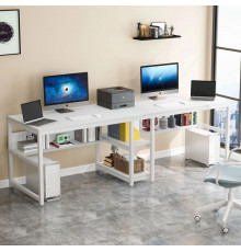 Стол двухместный с полками