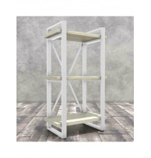 Стеллаж Айсберг 40х102-2 белый/дуб сонома MSMLOFT