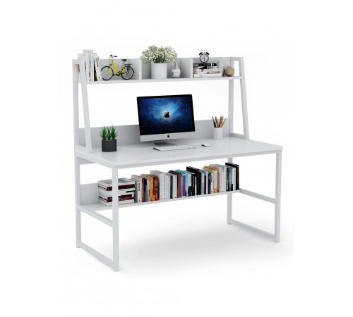 Компьютерный стол в стиле лофт с металлическим каркасом