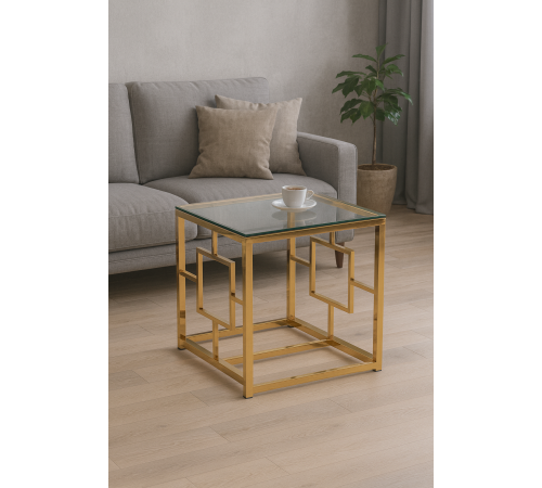 Кавовий стіл CL-2 — прозоре скло та ніжки 