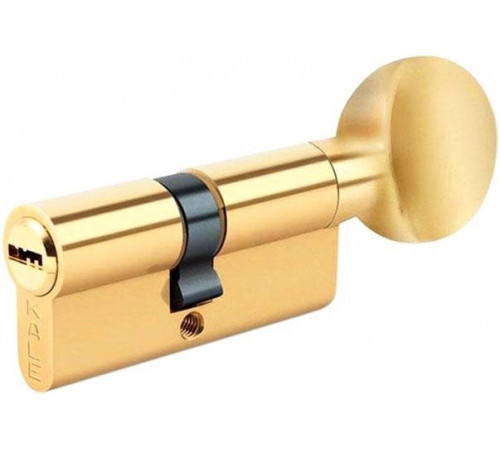 Циліндр Kale 164SMC 26+10+26=62mm, латунь, 5 ключів, з вертушкою