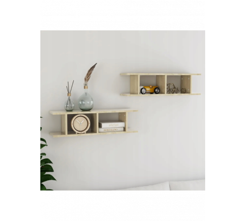 Настенная полка дуб Сонома