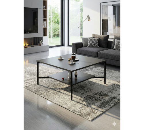 Квадратный журнальный столик Tromso в стиле Loft