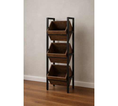 Стелаж для напоїв JW0237 — 130×36×30 см, 3 полиці