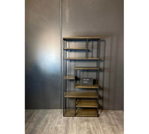 Стеллаж с открытыми полками 200×90×30 см – большое пространство для декора и хранения.