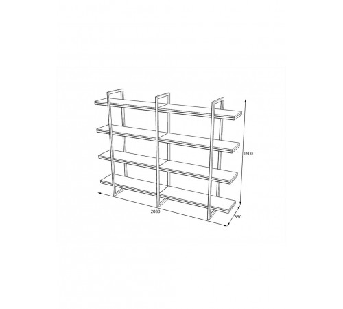 Loft стелаж в офіс