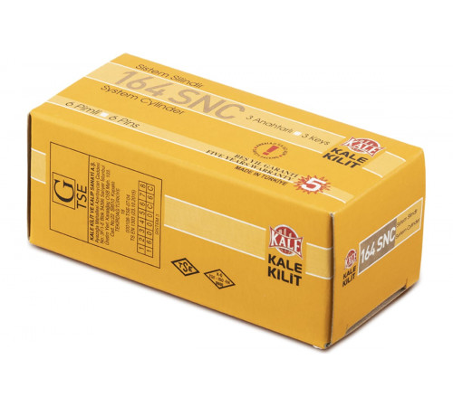Цилиндр Kale 164SNC 35+10+45=90mm, латунь, 5 ключей