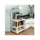 Кухонна консоль MSMLOFT — металевий каркас, 4 полиці, МСМ
