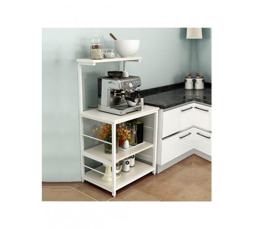 Кухонна консоль MSMLOFT — металевий каркас, 4 полиці, МСМ