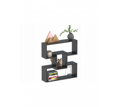 Подвесная полка OLAF черная (для игрушек и книг