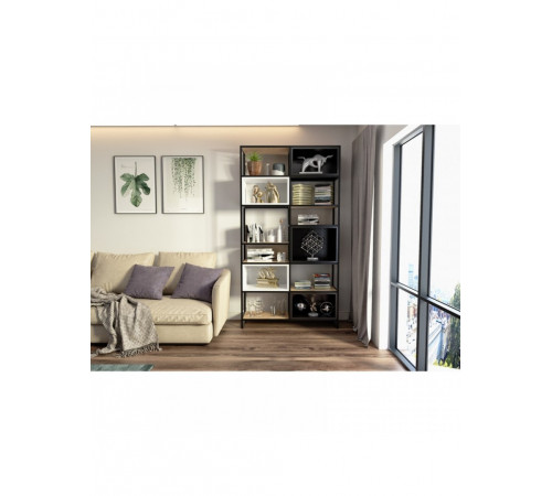 Стелаж MSMLOFT — великий металевий стелаж 5+ полиць (220×120×40 см)