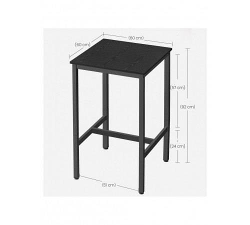 Обідній стіл на металевій основі Mciver