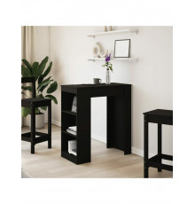 Барний стіл з полицями чорного кольору