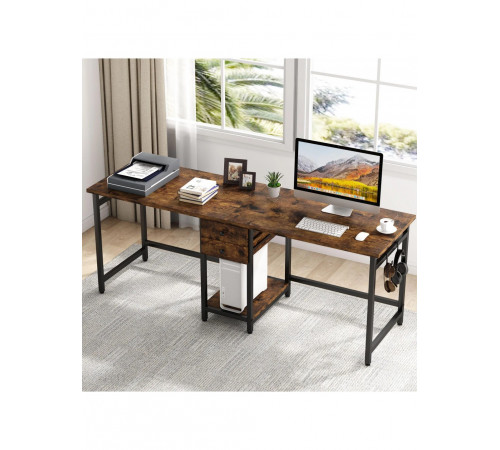 Стол двойной с ящиками - 200×60×75 см.