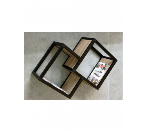 Настінна книжкова полиця TETRIS-2 loft