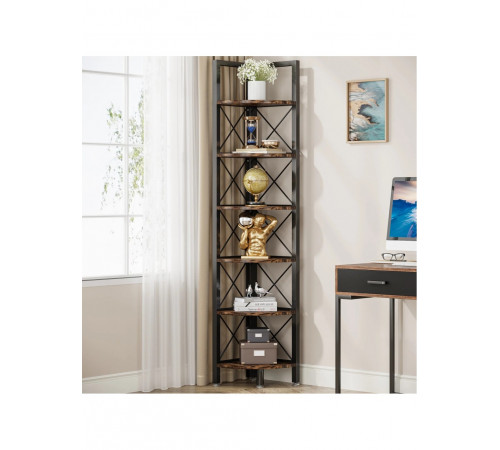 6-ярусний кутовий стелаж MSM – ідеальне рішення для невеликого простору.