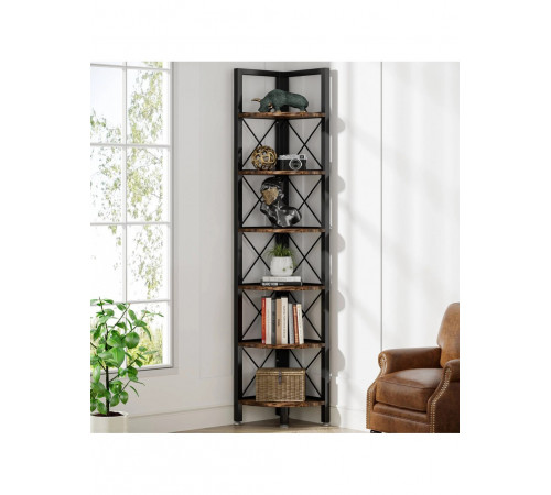 6-ярусний кутовий стелаж MSM – ідеальне рішення для невеликого простору.