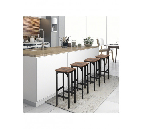 Набор из 4 барных стульев Gymax.