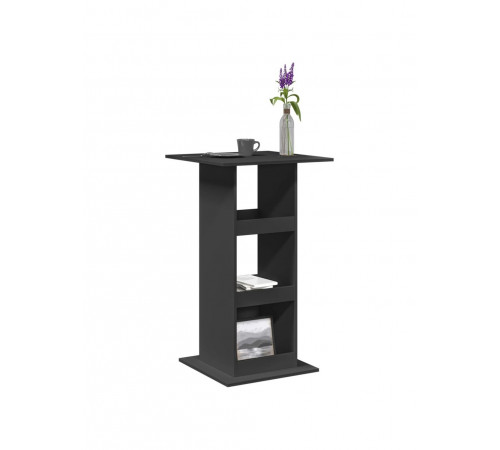 Барний стіл з місцем зберігання, чорний