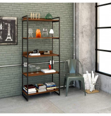 Стеллаж с 5 полками в индустриальном стиле