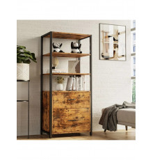 Высокий промышленный шкаф с выдвижными ящиками