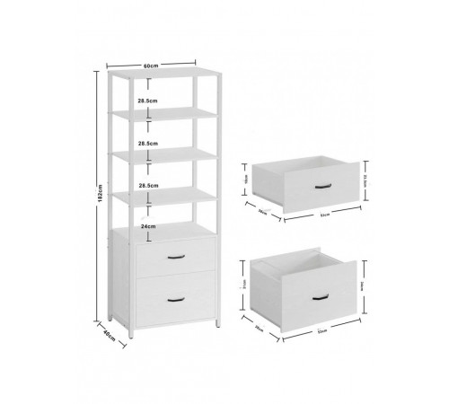 Высокий промышленный шкаф с выдвижными ящиками - МСМ (182×60×40)