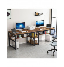 Стіл двомісний з полицями