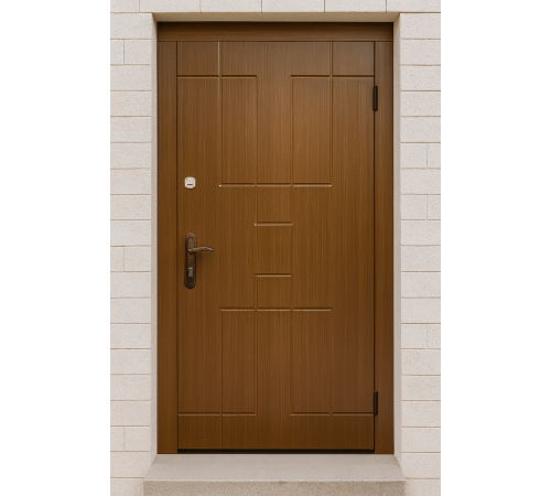 Вхідні металеві двері Вулкан з МДФ накладками