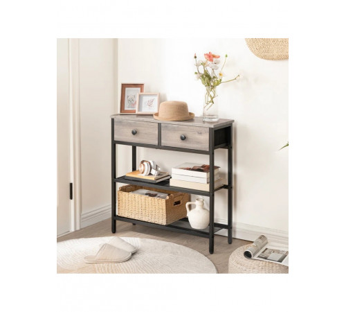 Консольний стіл з ящиками (75×75×24 см)