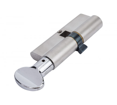 Цилиндр Kale BМ 35х10х35=80мм, никель, с вертушкой