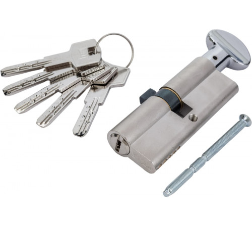 Цилиндр Kale BМ 35х10х35=80мм, никель, с вертушкой