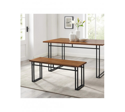 Обідня лавка Middlebrook — 112×38×46, метал/ДСП (МСМ)