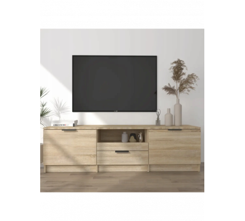 Тумба под телевизор – дуб Сонома (140×35×40 см)