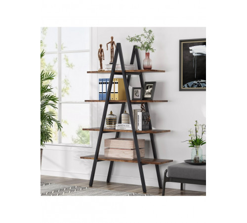 Стелаж 4-ярусний А-подібної форми — просторий та стильний елемент в стилі лофт