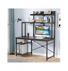 Комп'ютерний стіл для домашнього офісу з полицями