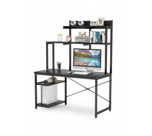 Комп’ютерний стіл для домашнього офісу з полицями