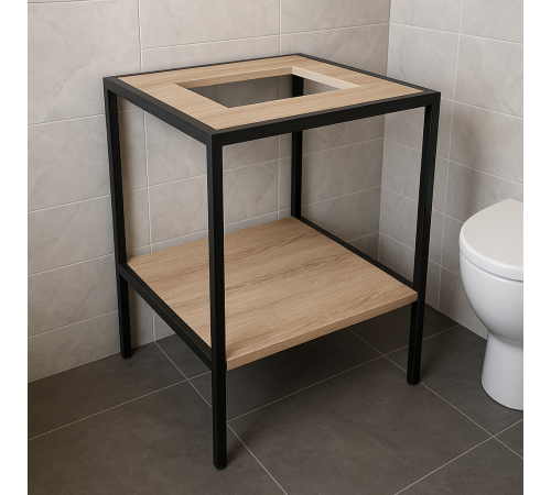 Тумба без дверей під раковину, стиль LOFT, 850×600×750 мм (МСМ)