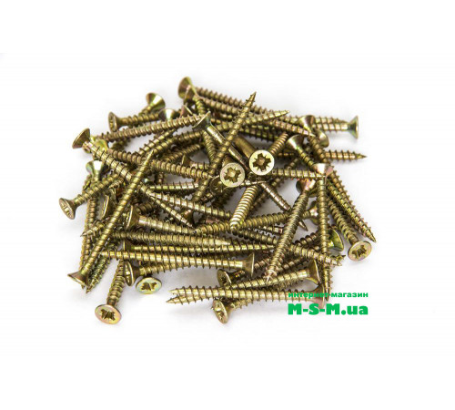 Саморез жёлтый универсальный 3 x 50 мм. (упаковка 1000шт)